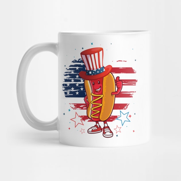 Funny 4th Of July 2021 Fourth Of July For Men's And Women's For 4th Of July Celebration Birthday Gift for hot dog's lovers for 4th of july by dianoo